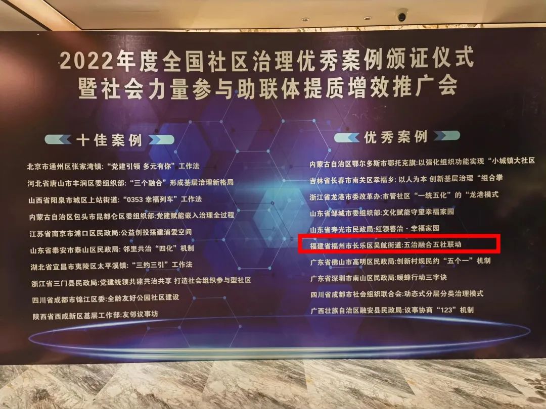 全国“十优”，全省“唯一”！长乐这个社区为啥这么牛……